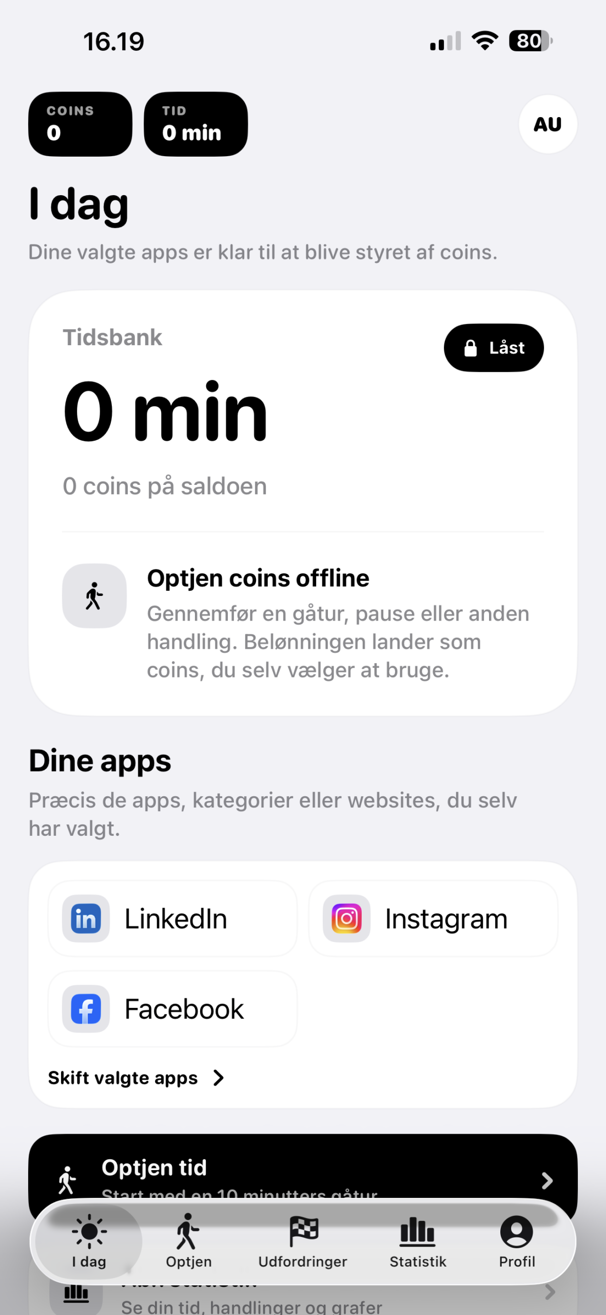 Unplugify iPhone-skærm med optjent app-tid